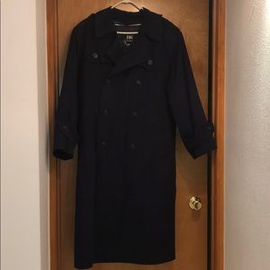 London Fog Navy Men’s Trench Coat 38 Regular